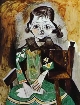  paloma oil painting - Paloma Picasso 1956 Pablo Picasso